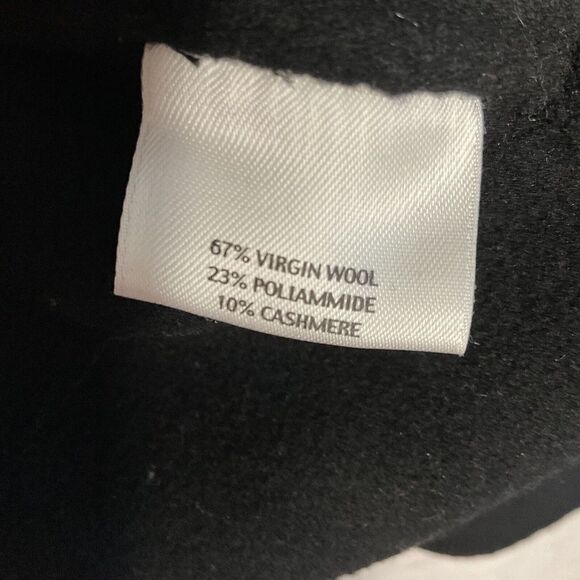 Eileen Fisher Womens Black Wool/Cashmere Open Front Blazer Cardigan Size SP - Picture 3 of 7